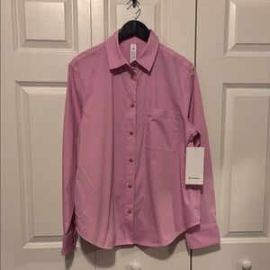 Men's Pink Button-Up Shirt